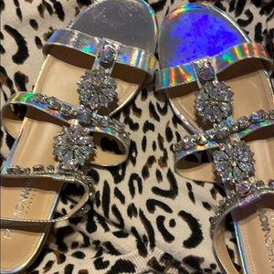 Silver Fashion Nova shoes